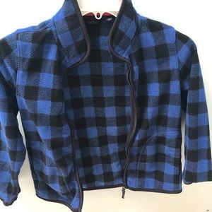Boys plaid fleece